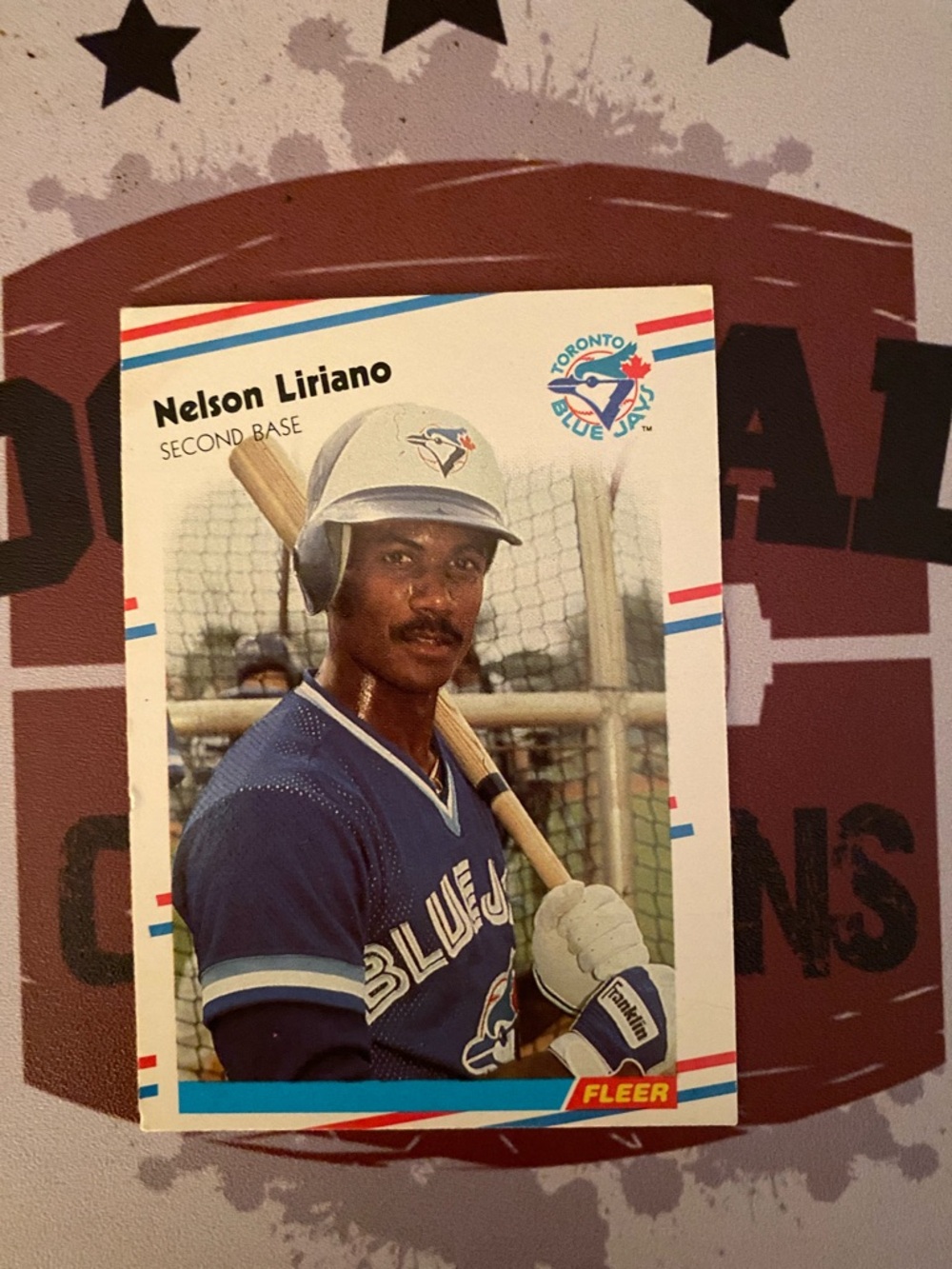 Fleer Nelson Liriano Toronto Blue Jays Baseball Card - Blue